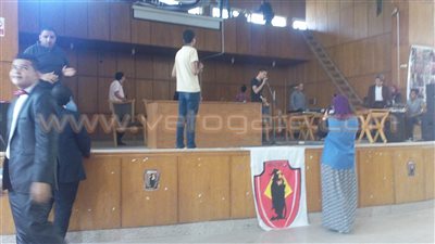 بالصور.. بدء ندوة دور الفن في الارتقاء بالمجتمع بـ«آداب عين شمس»