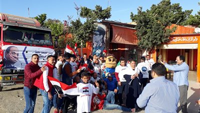 زفة وطنية في بورسعيد احتفالا بالانتخابات الرئاسية (فيديو)