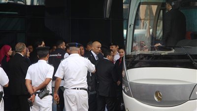 بعثة المنتخب الوطني تصل مطار القاهرة استعدادا للسفر إلى روسيا