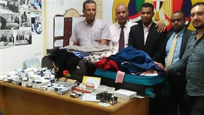 إحباط محاولة تهريب أدوية وملابس وأدوات كهربائية بمطار أسوان
