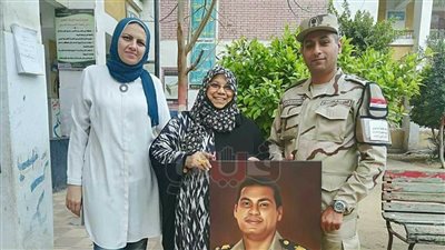 شقيقة «صائد التكفيريين» تدلي بصوتها ببني سويف: أحتفل بحق الشهيد