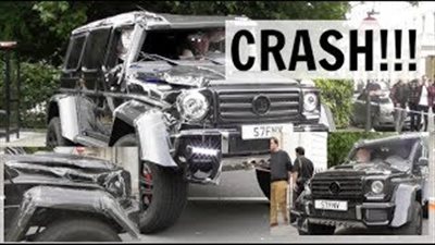 بالفيديو.. صدام بين سيارة مرسيدس وتويوتا ببريطانيا