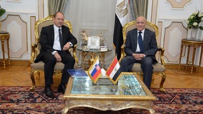 وزير الإنتاج الحربي يلتقي سفير سلوفاكيا
