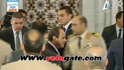 بالفيديو.. «السيسي» يصل مسجد «المشير طنطاوي» لأداء صلاة الجمعة