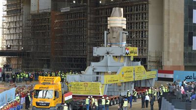 تفاصيل مصادر تمويل نقل تمثال رمسيس الثاني بتكلفة ١٣,٦ مليون جنيه