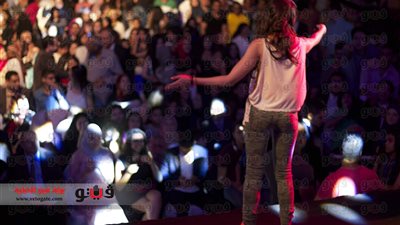 بالصور.. selfie ساندى في المنصورة