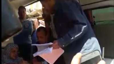 نقل مريضة بالإسعاف للإدلاء بصوتها في الإسكندرية (فيديو)