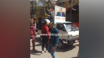 تسلم الأيادي تشعل حماس الناخبين بسراى القبة (فيديو)