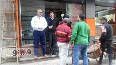 تشميع كشك ورد بمصر القديمة لإدارته بدون ترخيص