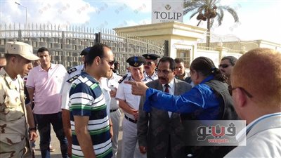 بالصور.. مدير أمن الإسكندرية يتفقد تأمين استاد برج العرب