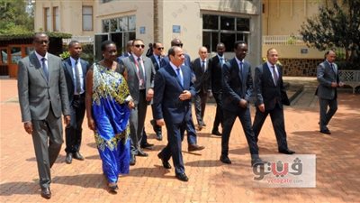 رئيس رواندا يقيم حفل عشاء رسمي تكريما للسيسي والوفد المرافق