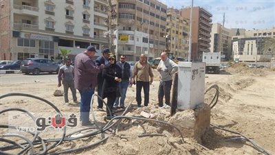 بالصور.. مساعد محافظ بورسعيد تتابع تطوير حديقة السلام