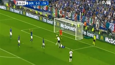 بالفيديو.. الحكم يلغي هدف التقدم لألمانيا في شباك إيطاليا