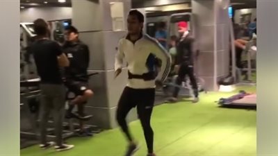 أحمد منصور لاعب المصري يواصل التدريبات التأهيلية (فيديو)