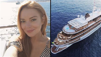 ليندسي لوهان تصوم رمضان على يخت في فرنسا