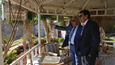 محافظ أسوان يستقبل وزير الرياضة بالمطار (صور)