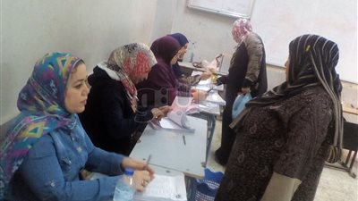 السيدات يتصدرن المشهد الانتخابي في 4 لجان بالوراق (صور)