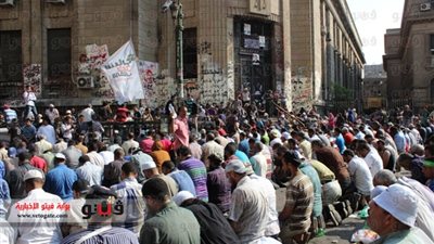 أهالي محبوسين ببني سويف يتظاهرون أمام دار القضاء