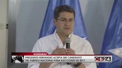 بالفيديو..هيرنانديز يعلن ترشحه لفترة رئاسية جديدة في هندوراس