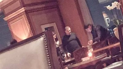 أحدث ظهور لعمرو دياب ودينا الشربيني في وجود أبو هشيمة (صور)