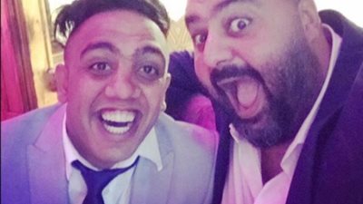 شيكو معلقا على صورته مع أوس أوس: كان واحشني شعرك