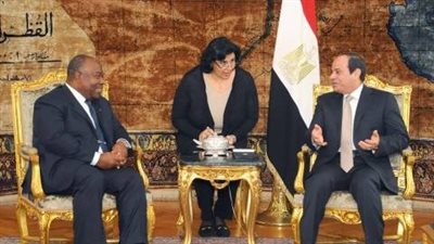 السيسي ورئيس الجابون يشهدان توقيع اتفاقية تسهيل التجارة بين البلدين