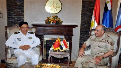 نائب رئيس أركان القوات المسلحة الصيني يغادر القاهرة