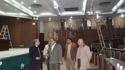 اللمسات النهائية استعدادًا لـ «مصر أمانة بين إيديك» بالدقهلية (صور)