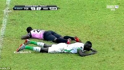 سرب نحل يهاجم لاعبي مباراة كرة قدم (فيديو وصور)