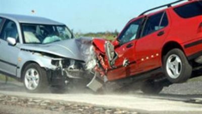 إصابة شخصين في حادث تصادم سيارتين ببورسعيد