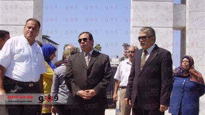 تجهيز النصب التذكاري لتكريم شهداء دمياط