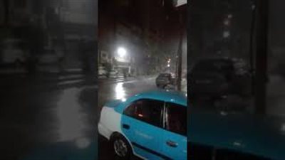 أمطار غزيرة في فجر ليلة القدر بدمياط (فيديو)