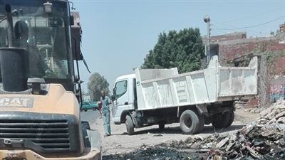 بالصور.. شبين القناطر تشن حملة لتنظيف المثلث الذهبي