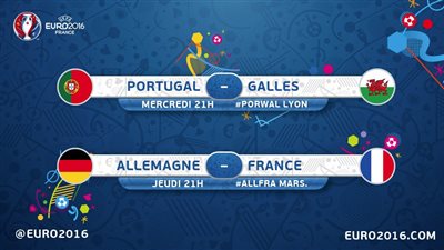 جدول مباريات نصف نهائي «يورو 2016»