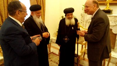 محافظ القاهرة يستقبل وفد الكنيسة الأرثوذكسية للتهنئة بعيد الفطر