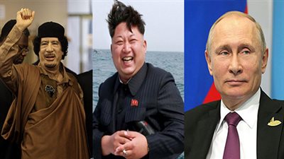 أغرب مرافقات الزعماء في جولاتهم بالخارج.. «كيم يونج» يصطحب مرحاضا خاصا خوفا من التجسس.. «بوتين» يحمل صندوق «أيس كريم» لكسب محبة الصين.. وخيمة «القذافي» المضادة 