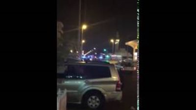 أول فيديو من موقع تفجير انتحاري نفسه أمام القنصلية الأمريكية في جدة