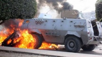 استشهاد مجند من قوات الأمن إثر تفجير مدرعة بالشيخ زويد