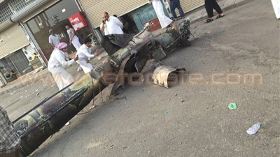 بالصور.. السعودية تسقط صاروخا بالستيا قادما من اليمن