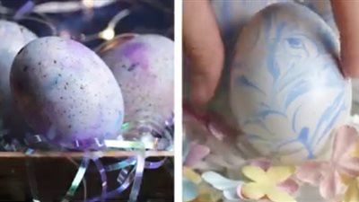 طرق مميزة لتلوين بيض شم النسيم (فيديو)