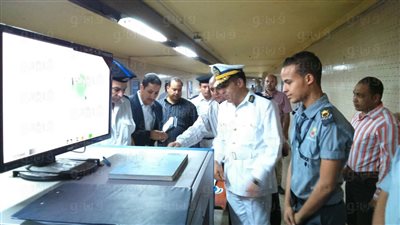 بالصور.. «جاد الحق» لضباط النقل: العمل على قلب رجل واحد لمواجهة الإرهاب