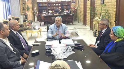 «نصار» يستقبل وفدين للتبرع لمؤسسة المعهد القومي للأورام الجديد 500500