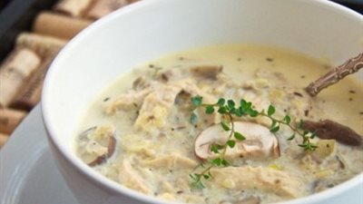 للدايت.. شوربة المشروم بالشوفان والكريمة