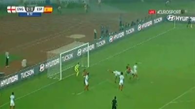 بالفيديو.. «جوميز» يتقدم بالهدف الأول لإسبانيا في إنجلترا