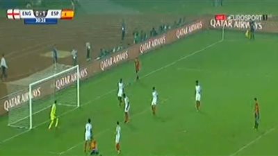 بالفيديو.. «جوميز» يتقدم بالهدف الثاني لإسبانيا في إنجلترا