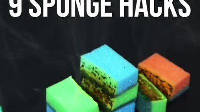 بالفيديو.. 9 استخدامات جديدة لإسفنجة المطبخ
