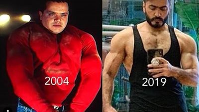 هنيدي يخوض تحدي«العشر سنوات» بصورة لتامر حسني