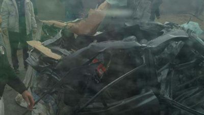 مصرع وإصابة 6 أشخاص في حادث تصادم ببورسعيد (صور)