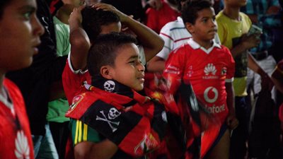 بالصور.. الحزن يسيطر على جمهور الأهلي بعد التعادل مع الوداد