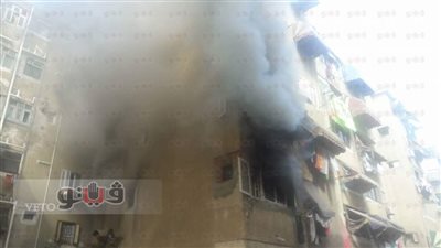 بالصور.. الحماية المدنية ببورسعيد تسيطر على حريق بشقة في الزهور